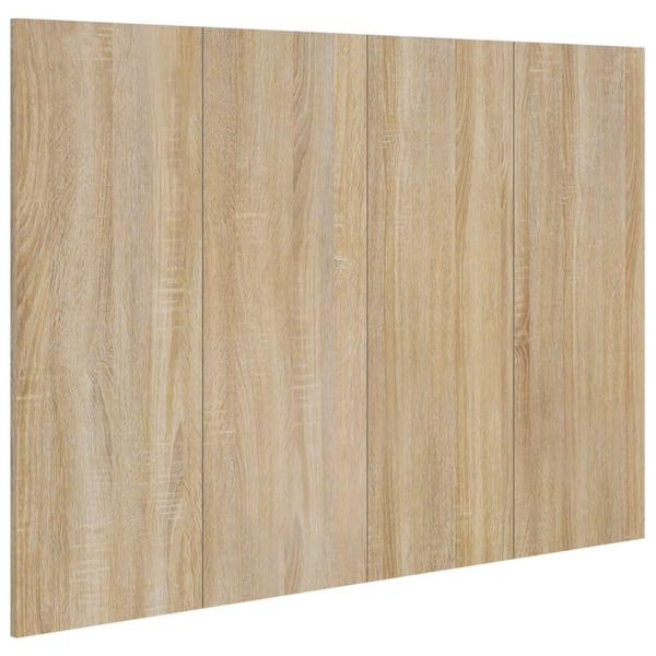 vidaXL Sengegavl sonoma eik 120x1,5x80 cm konstruert tre