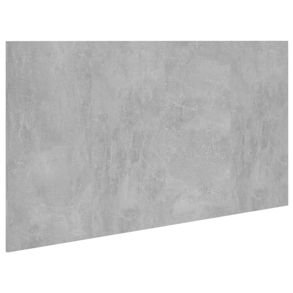 vidaXL Sengegavl betonggrå 160x1,5x80 cm konstruert tre