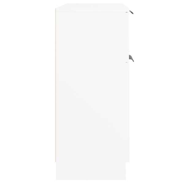 vidaXL Skjenk hvit 60x30x70 cm konstruert tre