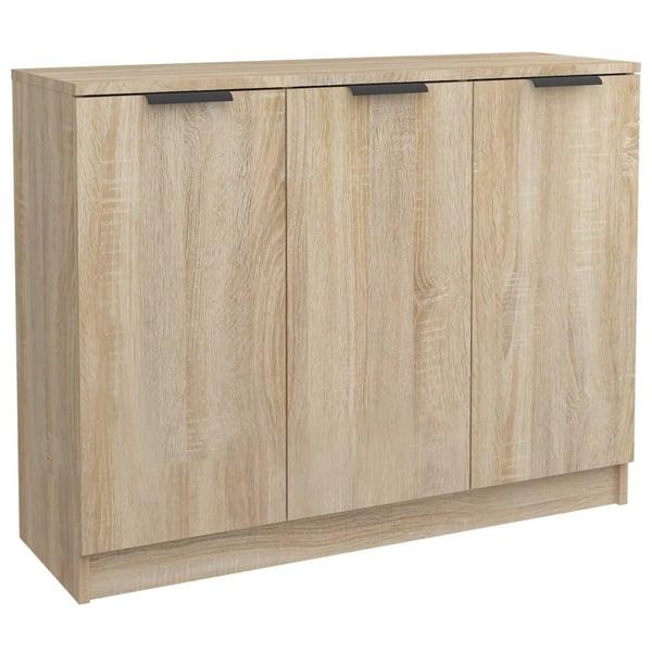 vidaXL Skjenk sonoma eik 90,5x30x70 cm konstruert tre