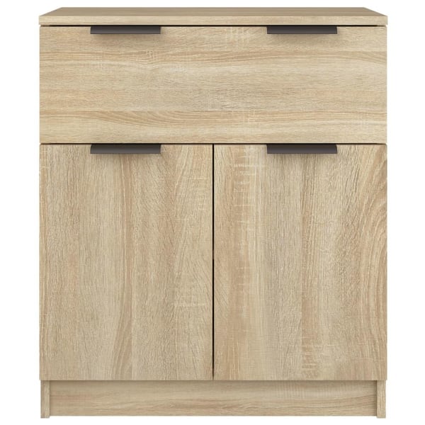 vidaXL Skjenk sonoma eik 60x30x70 cm konstruert tre