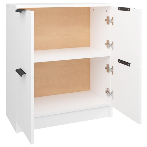 vidaXL Skjenk hvit 60x30x70 cm konstruert tre