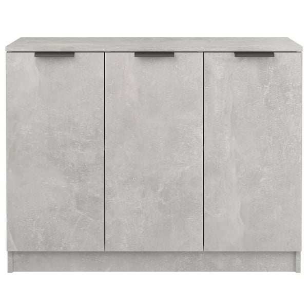 vidaXL Skjenk betonggrå 90,5x30x70 cm konstruert tre