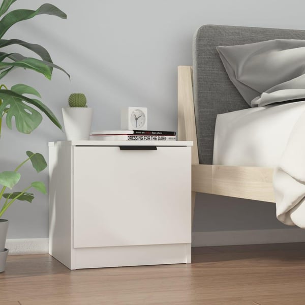 vidaXL Nattbord 2 stk hvit 40x39x40 cm