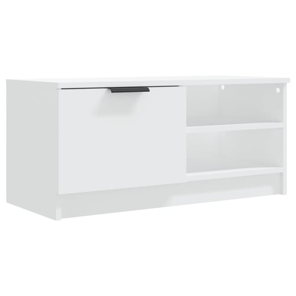 vidaXL TV-benker 2 stk hvit 80x35x36,5 cm konstruert tre