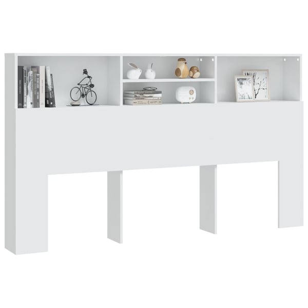 vidaXL Sengegavlskap hvit 180x19x103,5 cm