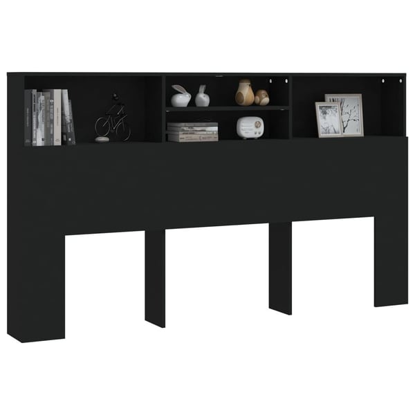 vidaXL Sengegavlskap svart 180x19x103,5 cm