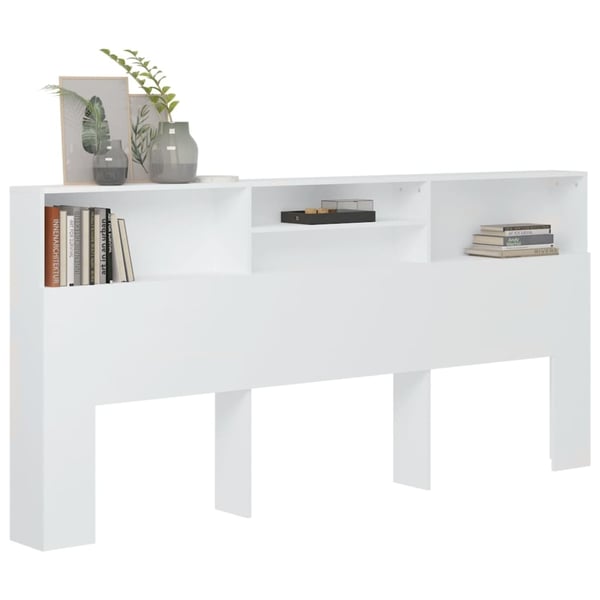vidaXL Sengegavlskap hvit 220x19x103,5 cm