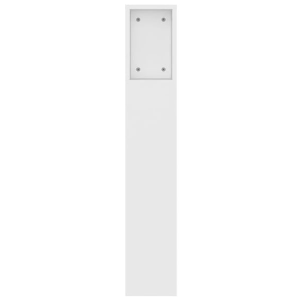 vidaXL sengegavl med opbevaring 140x18,5x104,5 cm hvid