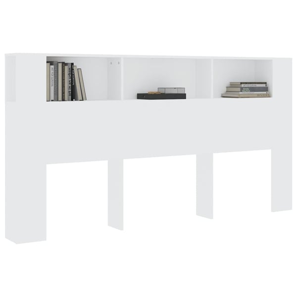 vidaXL Sengegavlskap hvit 200x18,5x104,5 cm