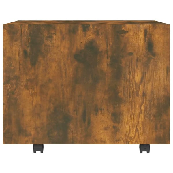 vidaXL sofabord 55x55x40 cm konstrueret træ røget egetræsfarve
