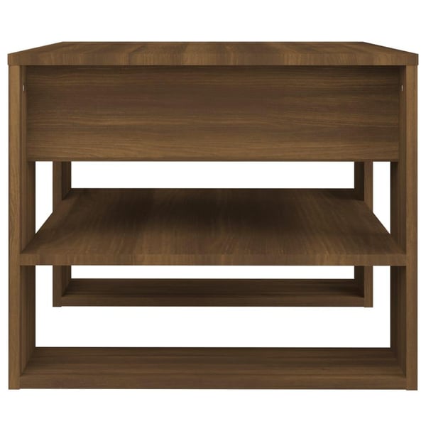 vidaXL Salongbord brun eik 55,5x55x45 cm konstruert tre