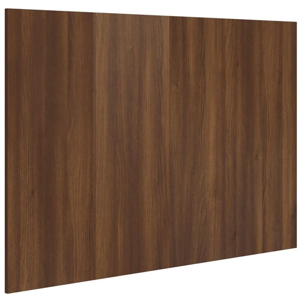 vidaXL sengegærde 120x1,5x80 cm konstrueret træ brun egetræsfarve