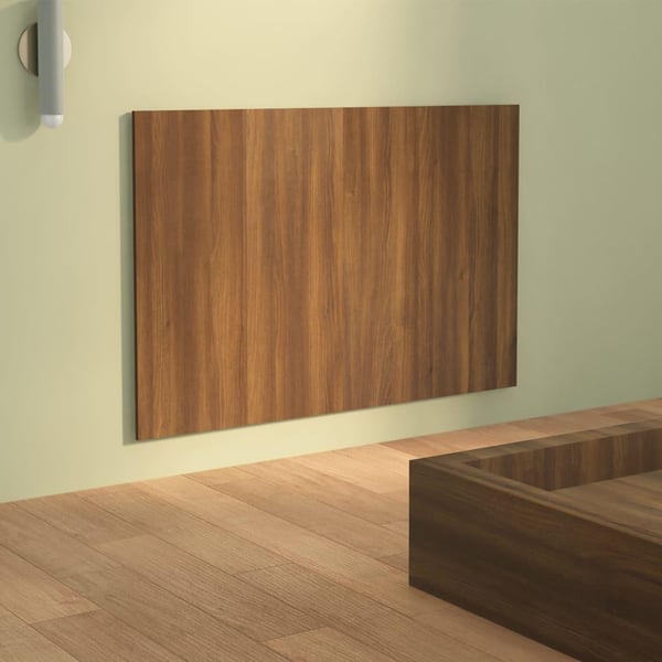 vidaXL sengegærde 120x1,5x80 cm konstrueret træ brun egetræsfarve