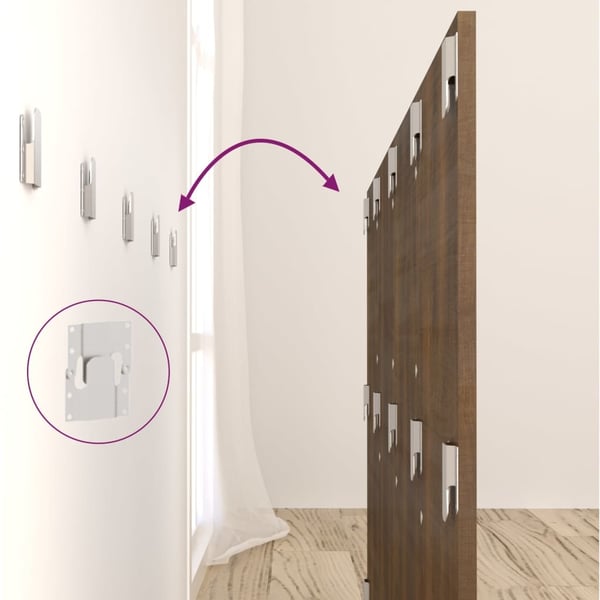 vidaXL sengegærde 160x1,5x80 cm konstrueret træ brun egetræsfarve