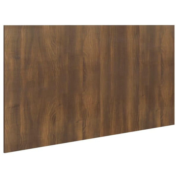 vidaXL sengegærde 160x1,5x80 cm konstrueret træ brun egetræsfarve