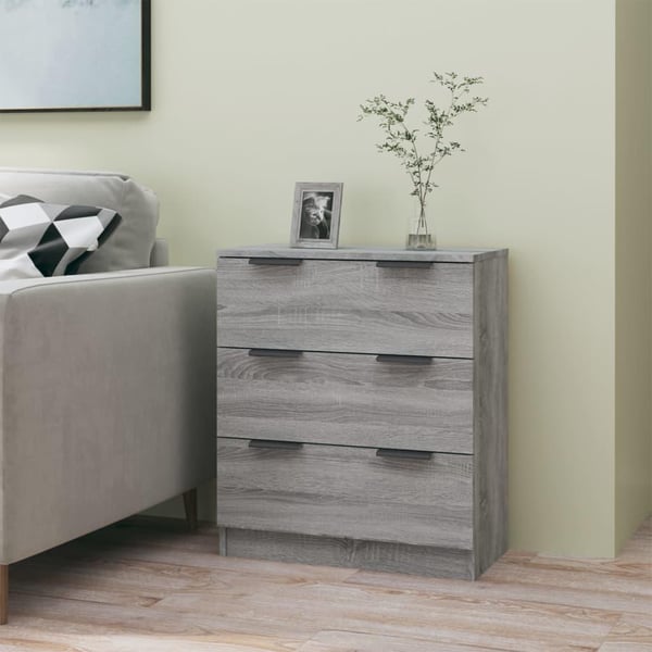 vidaXL Skjenk grå sonoma 60x30x70 cm konstruert tre