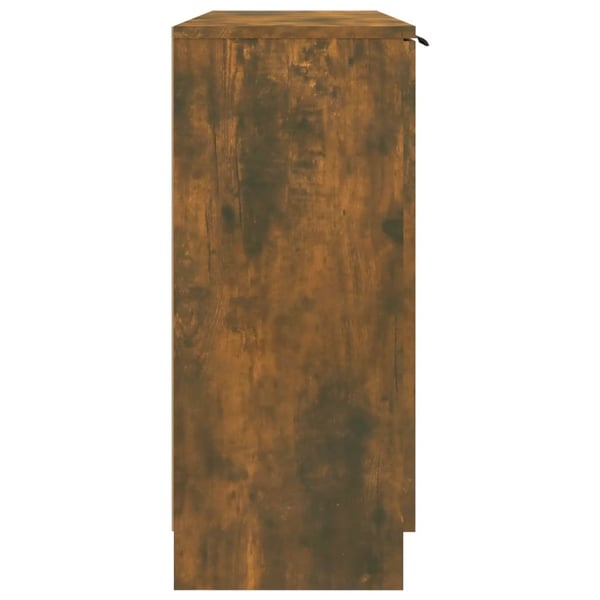 vidaXL Skjenk røkt eik 90,5x30x70 cm konstruert tre