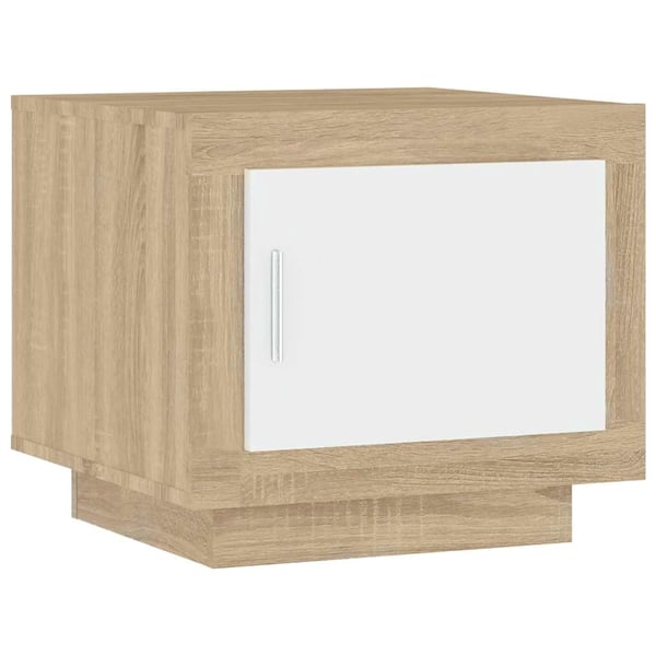 vidaXL sofabord 51x50x45 cm konstrueret træ grå sonoma-eg