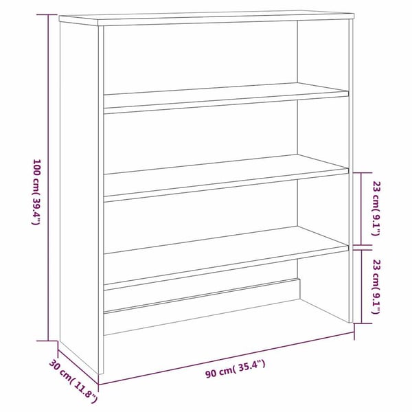 vidaXL sofabord 51x50x45 cm konstrueret træ brun egetræsfarve