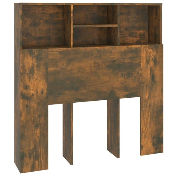 vidaXL Sengegavlskap røkt eik 100x19x103,5 cm