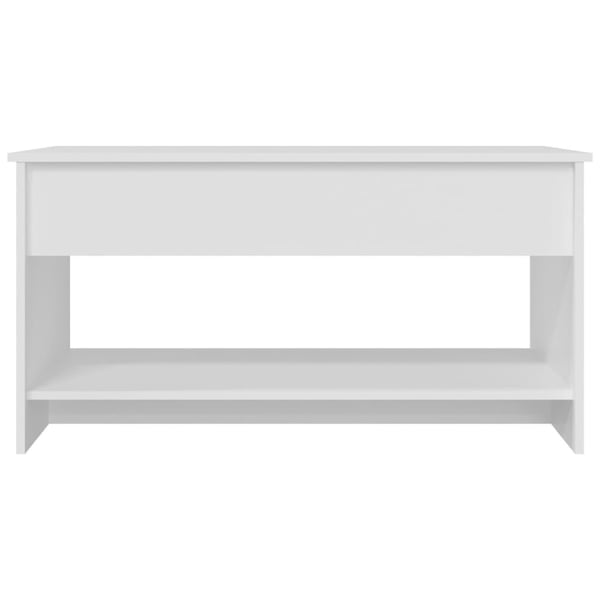 vidaXL Salongbord hvit 102x50x52,5 cm konstruert tre