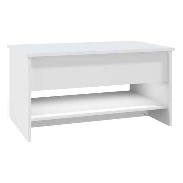 vidaXL Salongbord hvit 80x50x40 cm konstruert tre