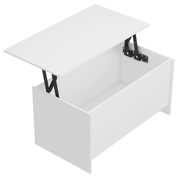 vidaXL Salongbord hvit 102x55,5x52,5 cm konstruert tre