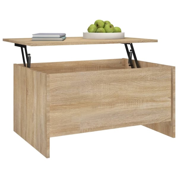 vidaXL Salongbord sonoma eik 80x55,5x41,5 cm konstruert tre