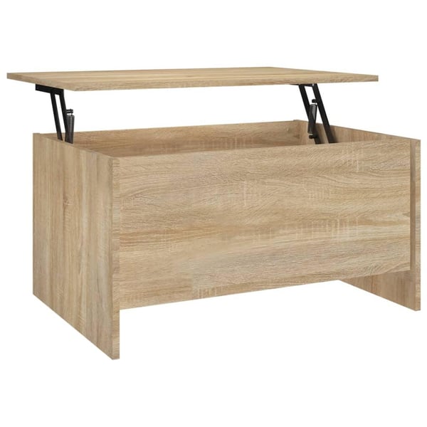 vidaXL Salongbord sonoma eik 80x55,5x41,5 cm konstruert tre