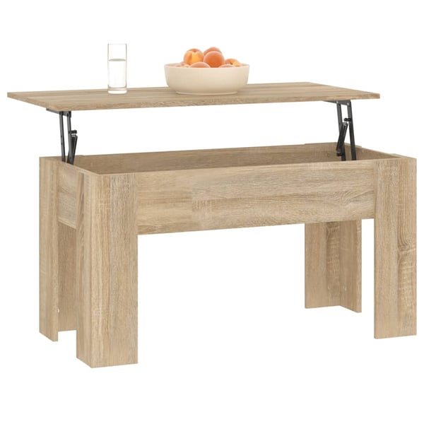 vidaXL Salongbord sonoma eik 101x49x52 cm konstruert tre