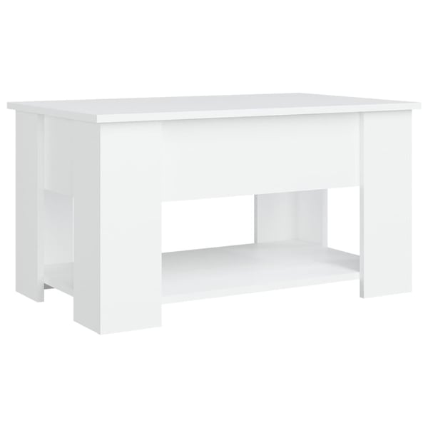 vidaXL Salongbord hvit 79x49x41 cm konstruert tre