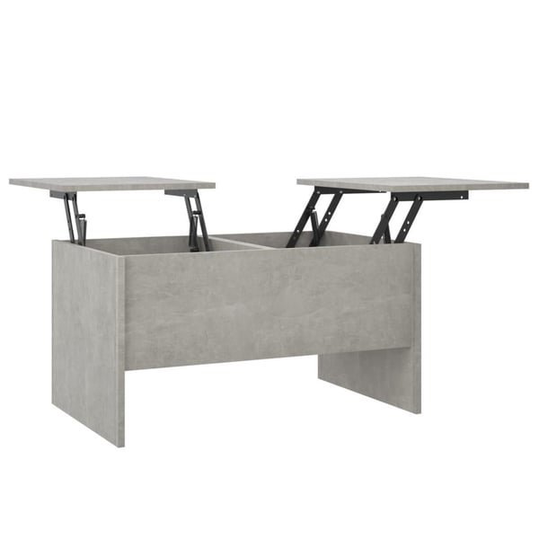 vidaXL Salongbord betonggrå 80x50x42,5 cm konstruert tre