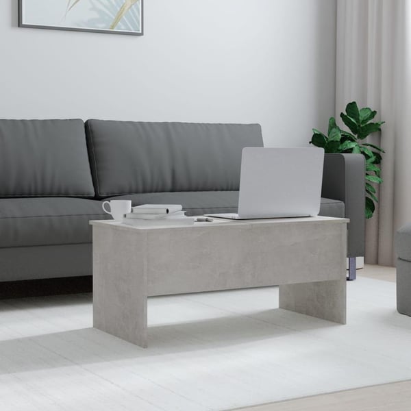 vidaXL Salongbord betonggrå 102x50,5x46,5 cm konstruert tre