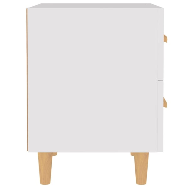 vidaXL Nattbord 2 stk hvit 40x35x47,5 cm
