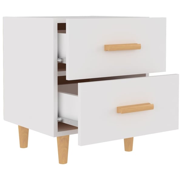 vidaXL Nattbord 2 stk hvit 40x35x47,5 cm