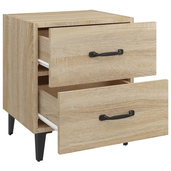vidaXL Nattbord 2 stk sonoma eik 40x35x47,5 cm