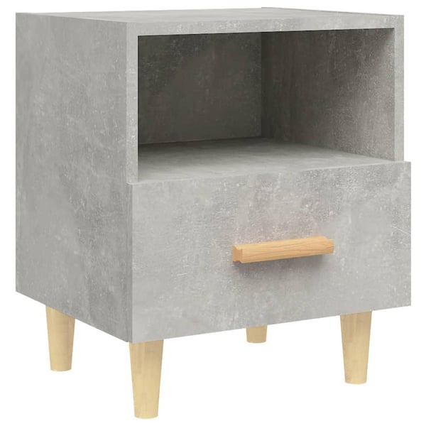 vidaXL Yöpöydät 2 kpl betoninharmaa 40x35x47 cm