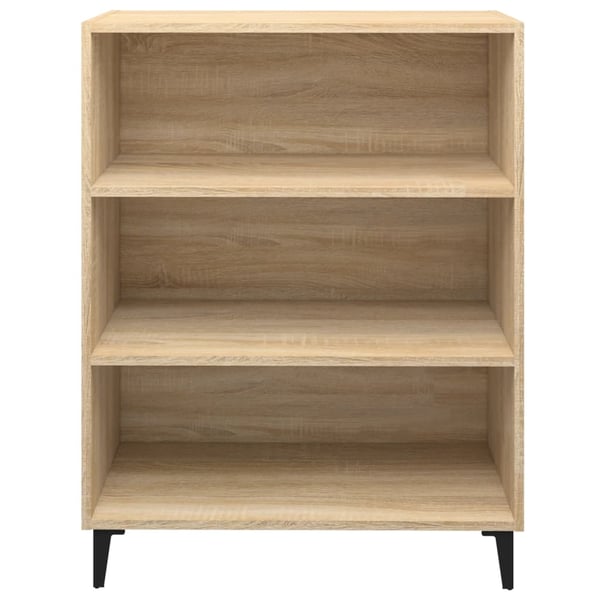 vidaXL Skjenk sonoma eik 69,5x32,5x90 cm konstruert tre