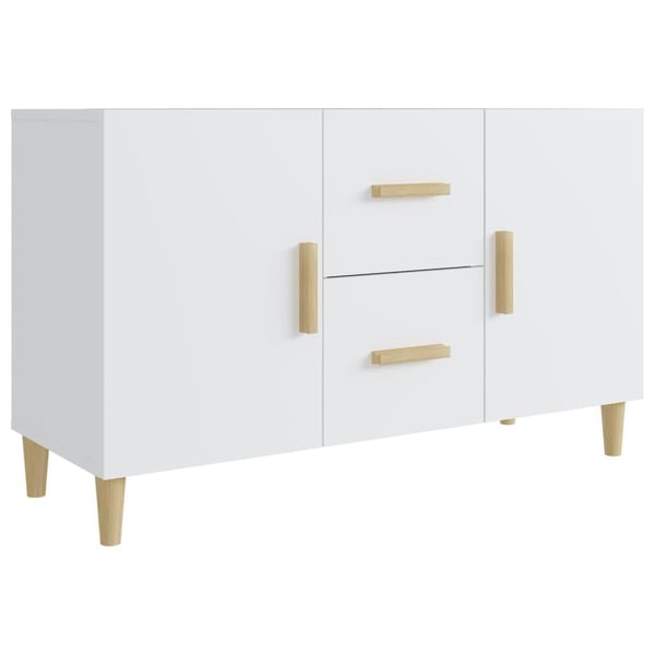 vidaXL Skjenk hvit 100x36x60 cm konstruert tre