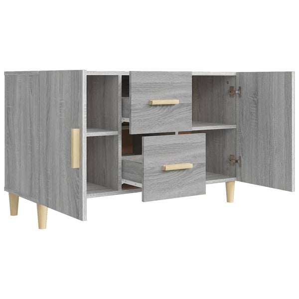 vidaXL Skjenk grå sonoma 100x36x60 cm konstruert tre