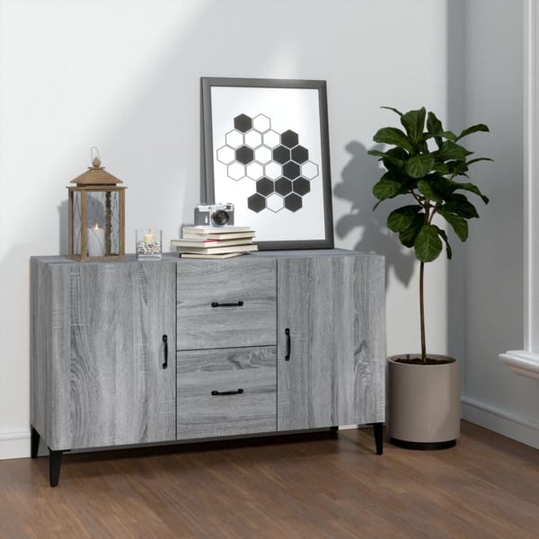 vidaXL Skjenk grå sonoma 100x36x60 cm konstruert tre