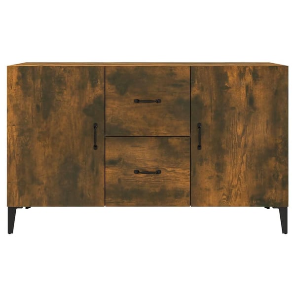 vidaXL Skjenk røkt eik 100x36x60 cm konstruert tre