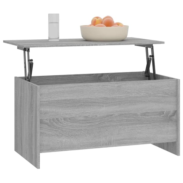 vidaXL Salongbord grå sonoma 102x55,5x52,5 cm konstruert tre