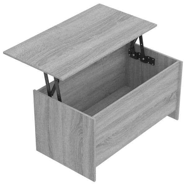 vidaXL Salongbord grå sonoma 102x55,5x52,5 cm konstruert tre