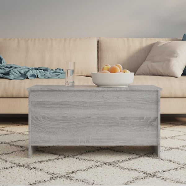 vidaXL Salongbord grå sonoma 102x55,5x52,5 cm konstruert tre