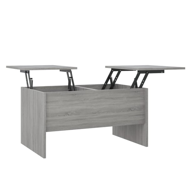 vidaXL Salongbord grå sonoma 80x50x42,5 cm konstruert tre
