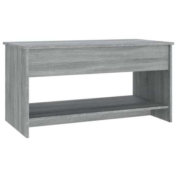 vidaXL Salongbord grå sonoma 102x50x52,5 cm konstruert tre