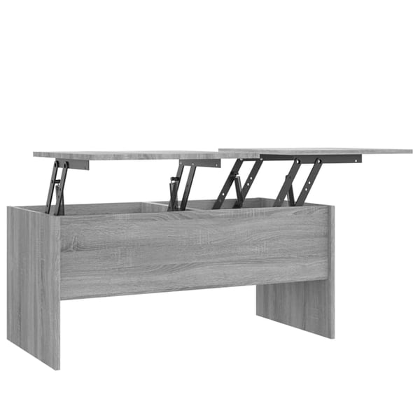 vidaXL Salongbord grå sonoma 102x50,5x46,5 cm konstruert tre