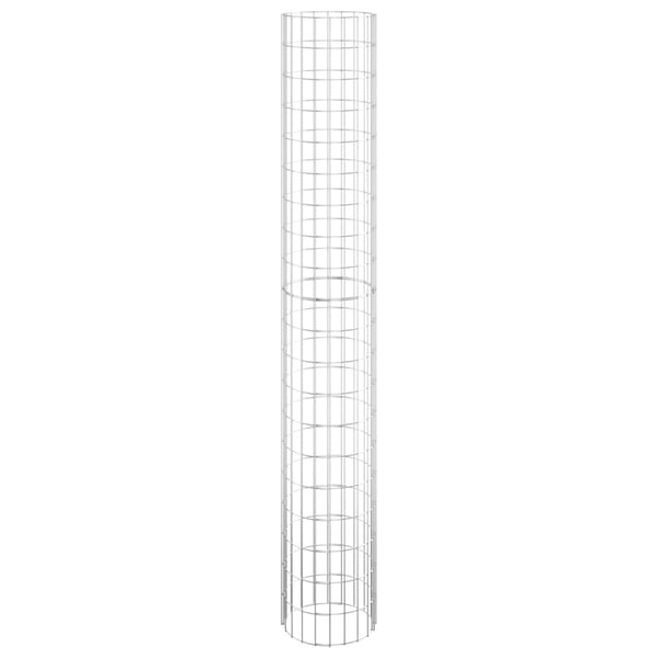 vidaXL Sirkulær gabion høybed 3 stk galvanisert stål Ø30x200 cm